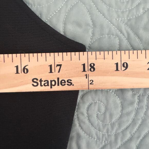 Anthropologie Black Mock Neck Lace Inset, Fit & Flare Dress, Sz Medium - Picture 9 of 9